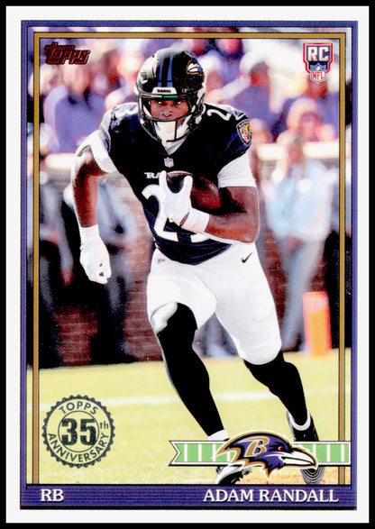 2026 Topps Flagship Adam Randall 1991 Topps Flagship Football Rookies  Ravens