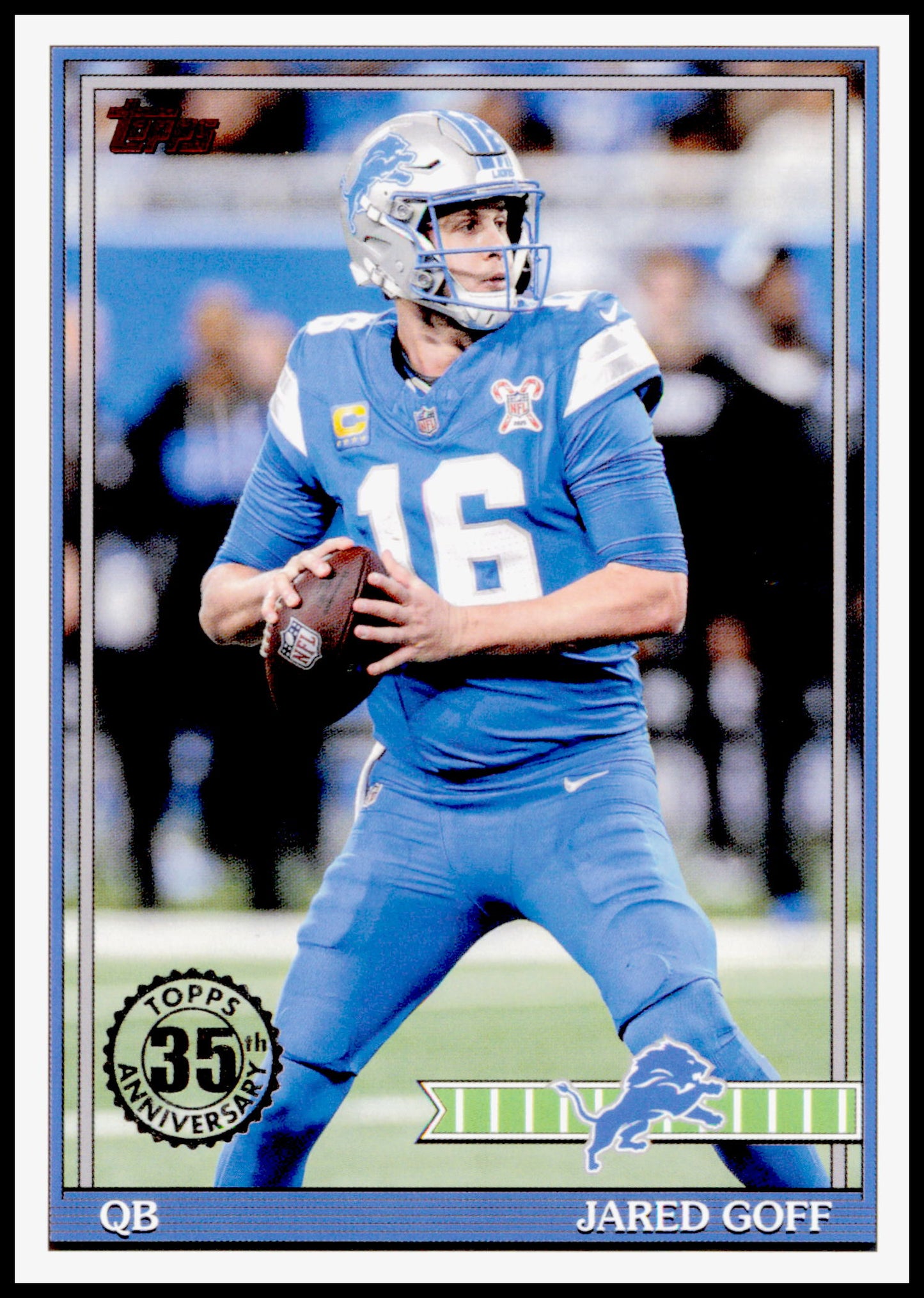 2026 Topps Flagship Jared Goff  1991 Topps Flagship Football Detroit Lions
