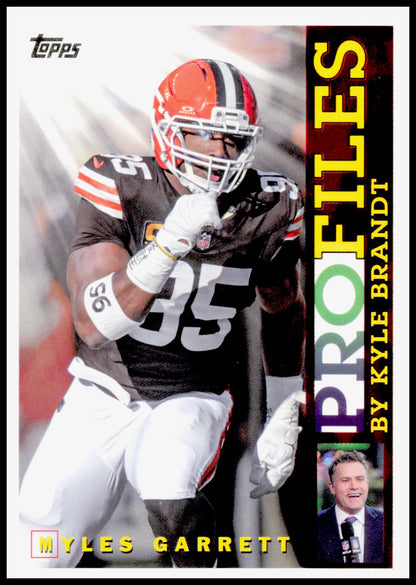 2026 Topps Flagship Myles Garrett Card Topps Flagship Profiles Cleveland Browns