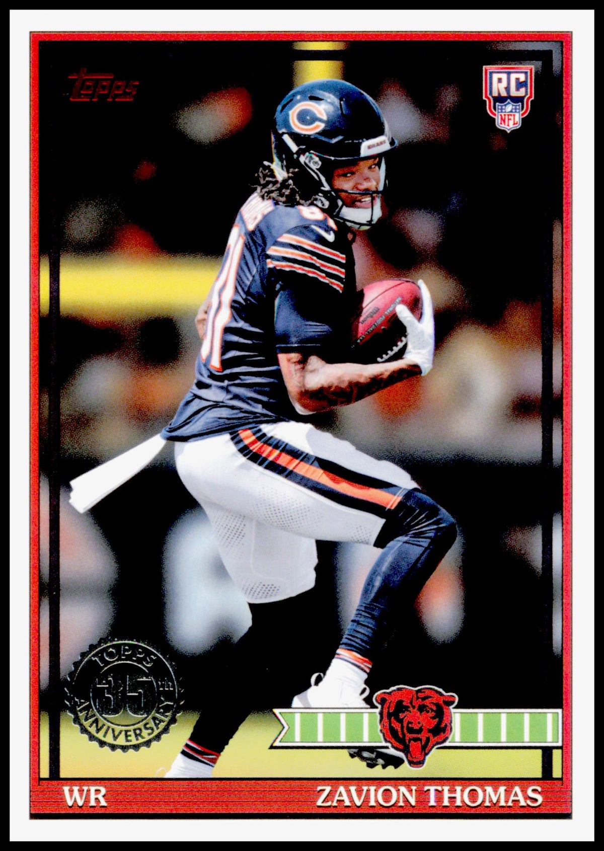 2026 Topps Flagship Zavion Thomas 1991 Topps Flagship Football Rookies Bears