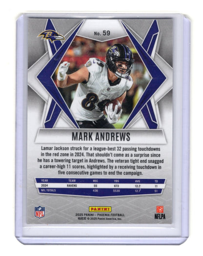 2025 Panini Phoenix Mark Andrews Card Baltimore Ravens