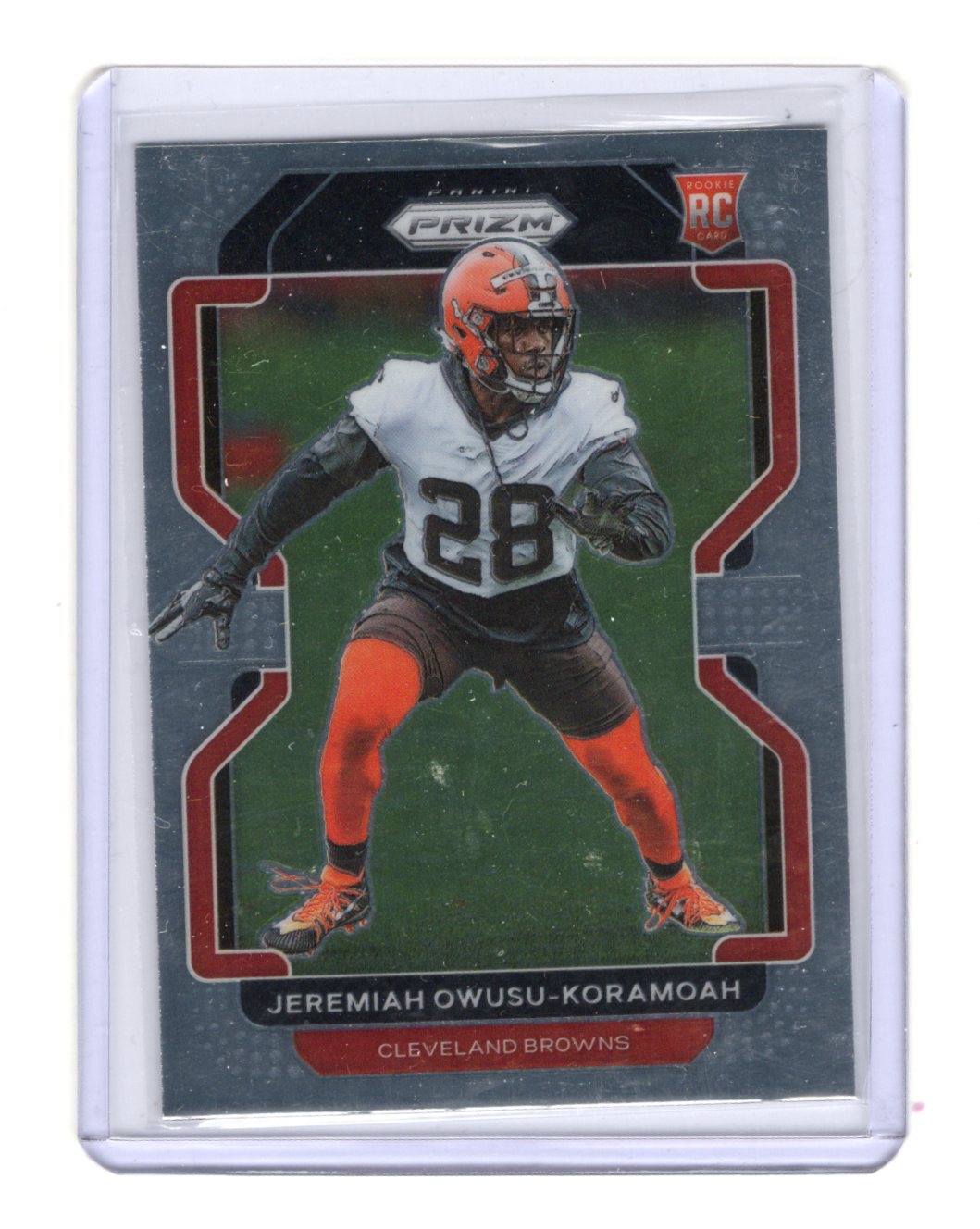 2021 Panini Prizm Jeremiah Owusu-Koramoah Card RC Cleveland Browns