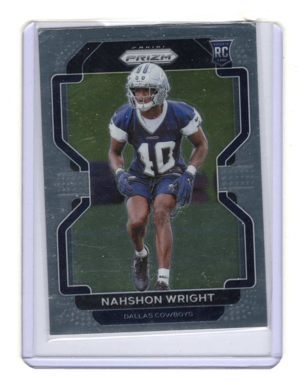 2021 Panini Prizm Nahshon Wright Card Silver RC Dallas Cowboys