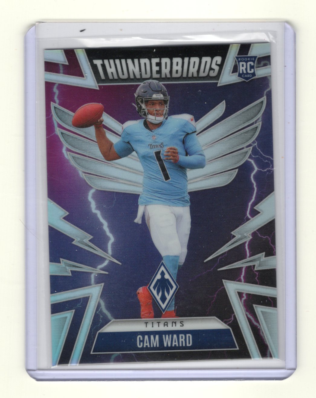 2025 Panini Phoenix Cam Ward Card Thunderbirds Tennessee Titans
