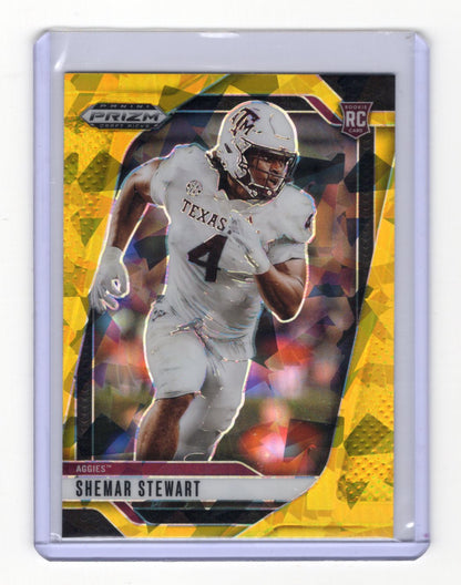 2025 Panini Prizm Draft Picks Shemar Stewart Card Prizms Gold Ice  Aggies