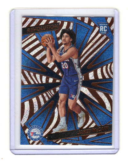 2024-25 Panini Revolution Jared McCain Card RC Philadelphia 76ers