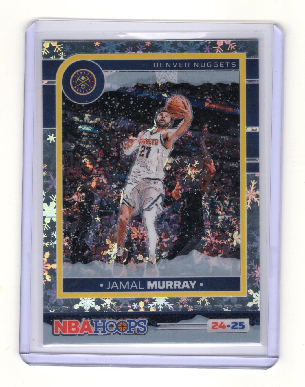 2024-25 Panini NBA Hoops Jamal Murray #55 Winter Holiday Snowflake Prizm