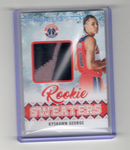 2024-25 Panini NBA Hoops Kyshawn George Rookie Sweaters Relic RC Wizards