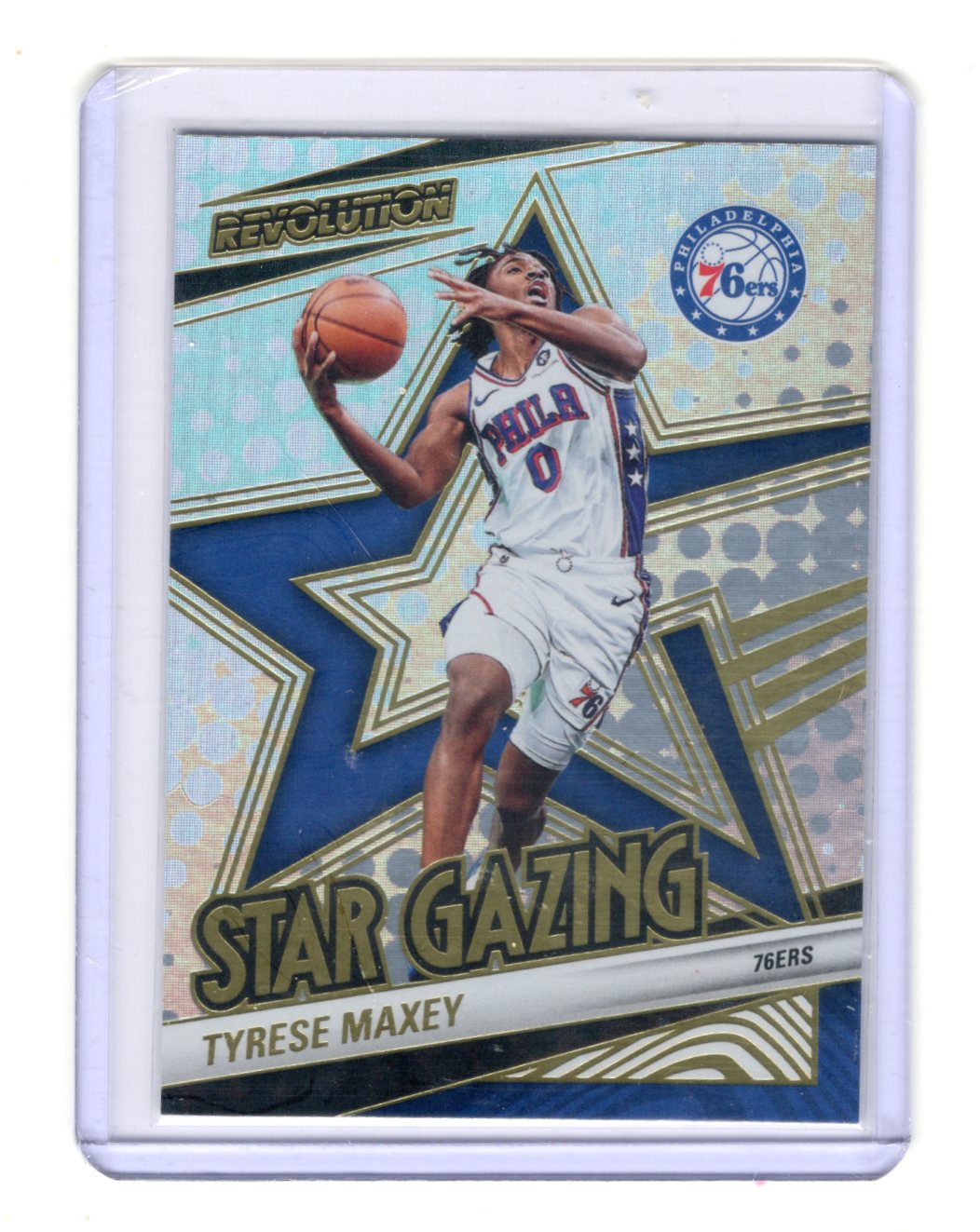 2024-25 Panini Revolution Tyrese Maxey Card Star Gazing Philadelphia 76ers
