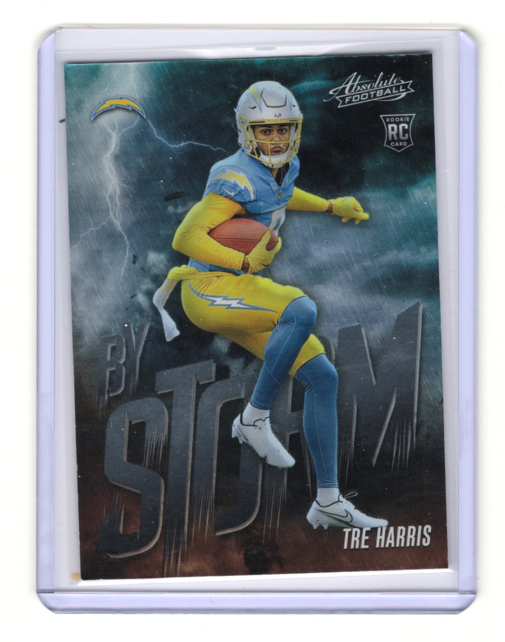 2025 Panini Absolute Tre Harris Card By Storm Los Angeles Chargers