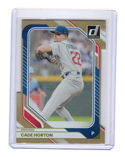 2026 Donruss Cade Horton Card Gold Die Cut SN Chicago Cubs