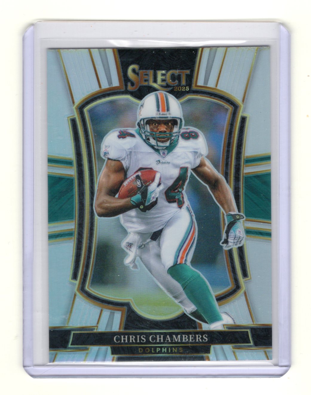2025 Panini Select Chris Chambers Card Silver Prizm Miami Dolphins