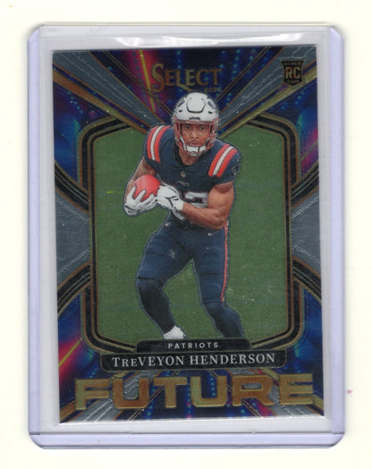 2025 Panini Select TreVeyon Henderson Card Select Future New England Patriots
