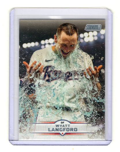 2025 Stadium Club Wyatt Langford Card Texas Rangers