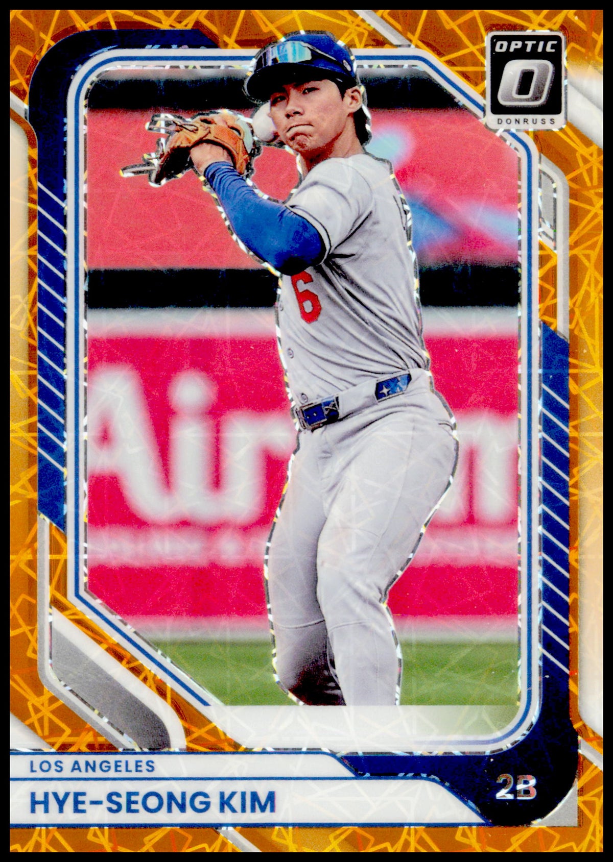 2026 Donruss Hye-Seong Kim Card Optic Orange Velocity Los Angeles Dodgers