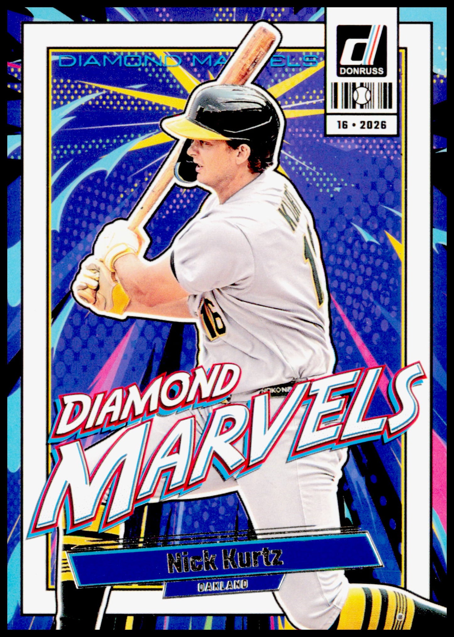 2026 Donruss Nick Kurtz Card Diamond Marvels Athletics