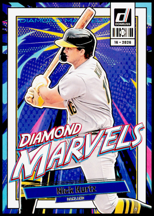 2026 Donruss Nick Kurtz Card Diamond Marvels Athletics