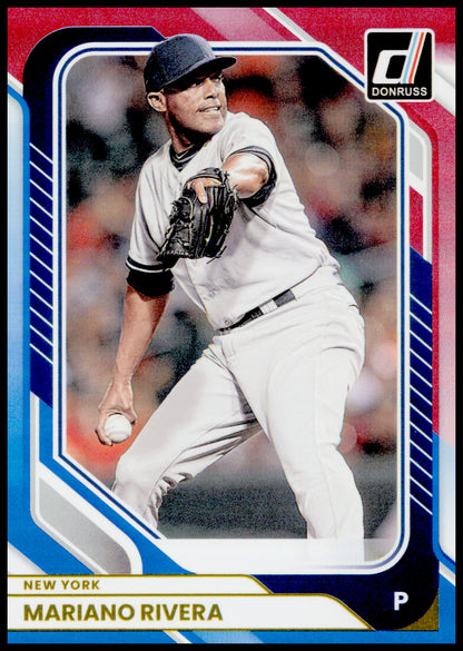2026 Donruss Mariano Rivera Card Red and Blue New York Yankees