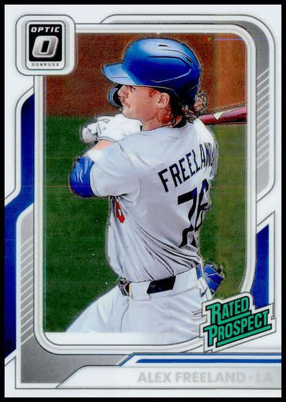 2026 Donruss Alex Freeland Card Optic RC Los Angeles Dodgers