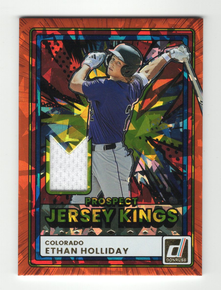 2026 Donruss Ethan Holliday  Prospect Jersey Kings Orange Ice MEM Rockies