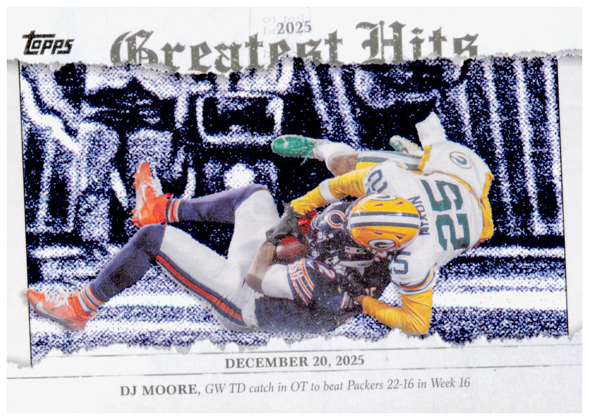 2026 Topps Flagship DJ Moore Card 2025 Greatest Hits Chicago Bears