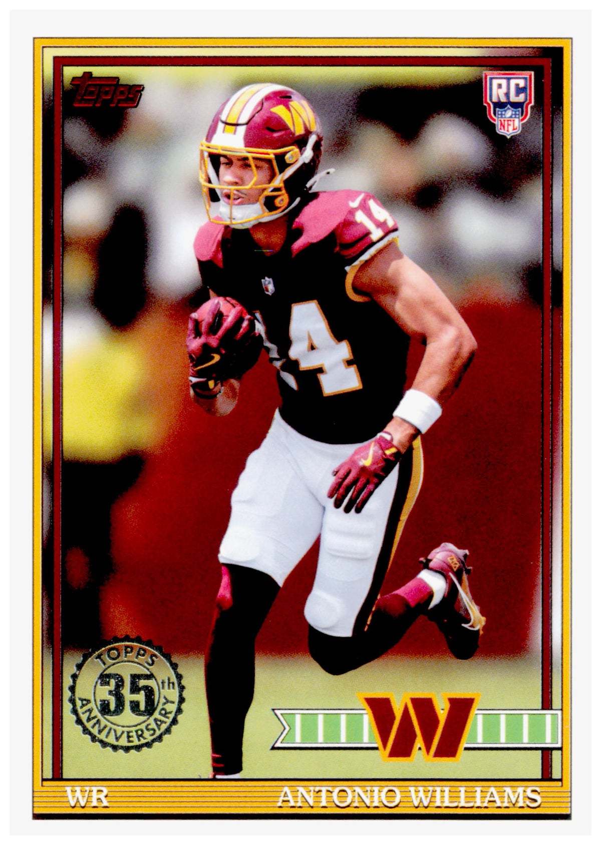 2026 Topps Flagship Antonio Williams 1991 Topps Football Rookies  Commanders