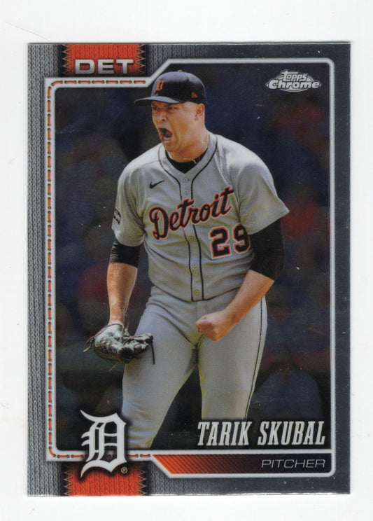 2026 Topps Chrome Tarik Skubal Card Detroit Tigers