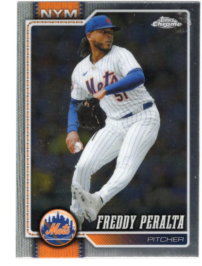 2026 Topps Chrome Freddy Peralta Card Milwaukee Brewers