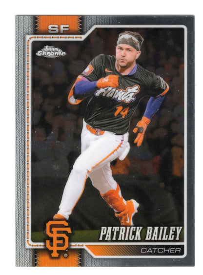 2026 Topps Chrome Patrick Bailey Card San Francisco Giants