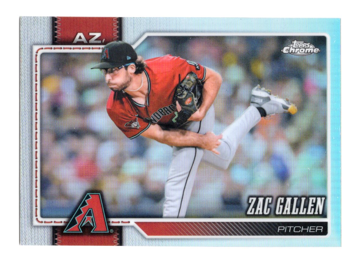 2026 Topps Chrome Zac Gallen Card Topps Refractor Arizona Diamondbacks