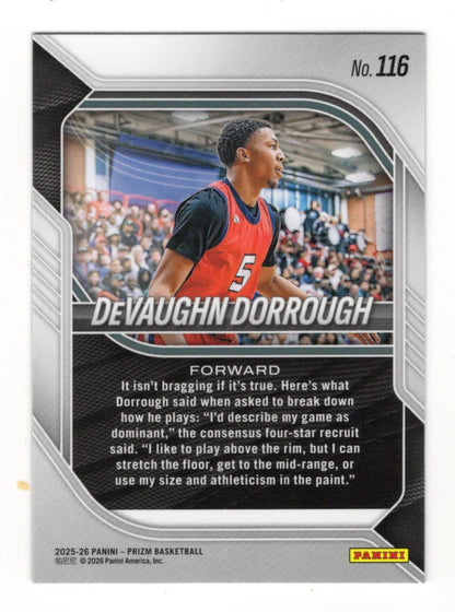 2025-26 Panini Prizm DeVaughn Dorrough Card NIL