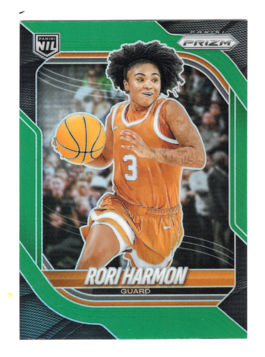 2025-26 Panini Prizm Rori Harmon Card Green Prizm NIL Texas Longhorns
