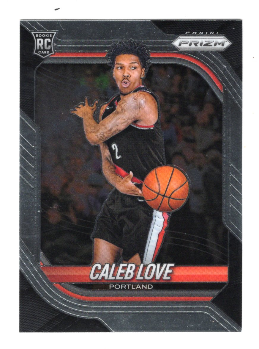 2025-26 Panini Prizm Caleb Love Card Portland Trail Blazers