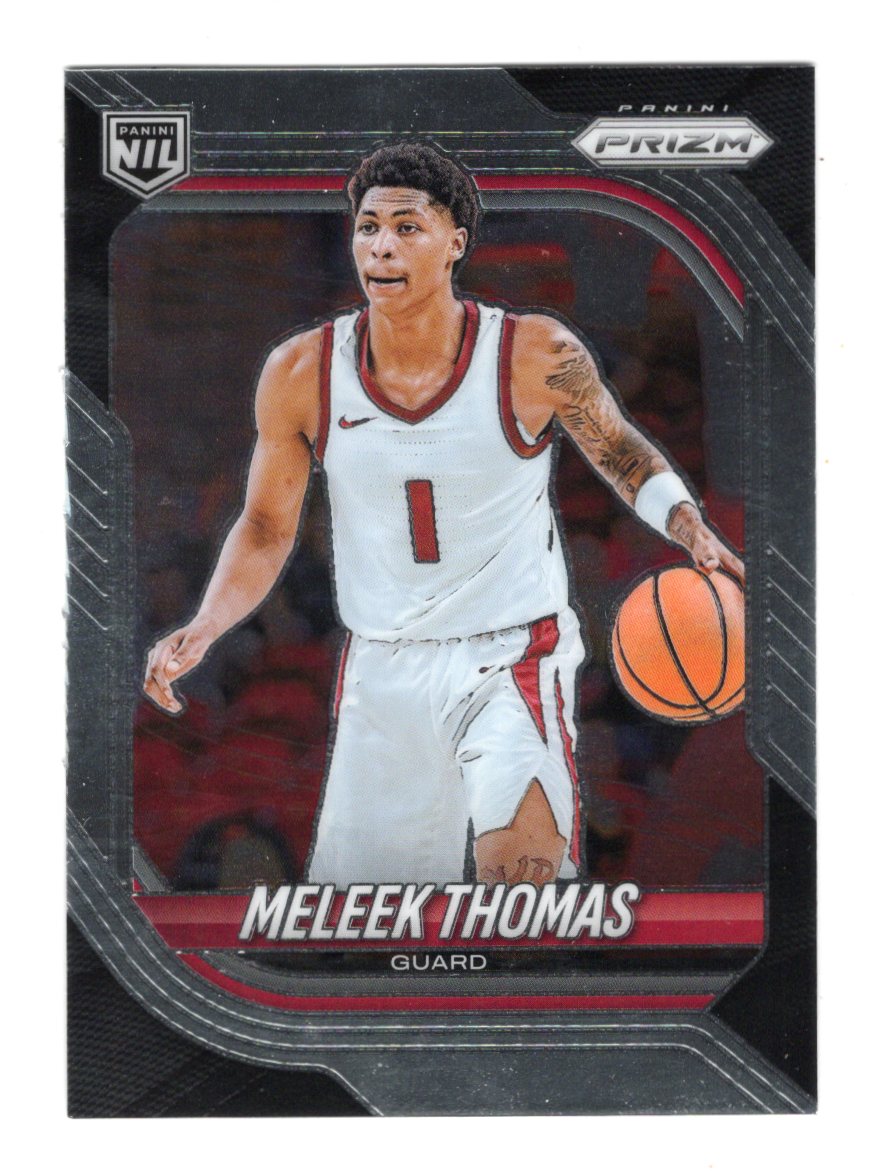 2025-26 Panini Prizm Meleek Thomas Card NIL Arkansas Razorbacks