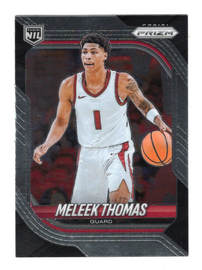 2025-26 Panini Prizm Meleek Thomas Card NIL Arkansas Razorbacks