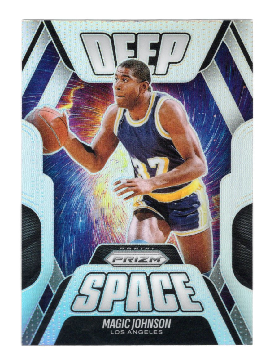 2025-26 Panini Prizm Magic Johnson Deep Space Silver Prizm #11 Lakers HOF SP