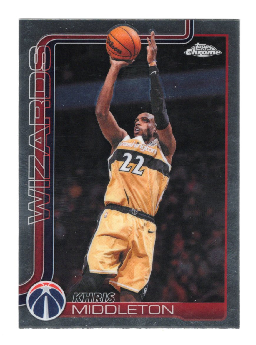 2025-26 Topps Chrome Update Khris Middleton Card Washington Wizards