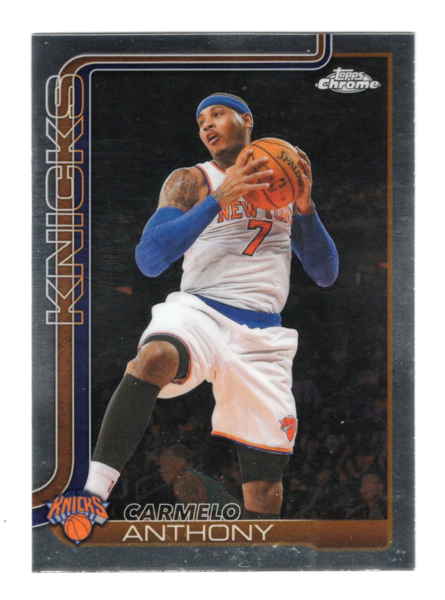 2025-26 Topps Chrome Update Carmelo Anthony Card New York Knicks