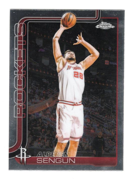 2025-26 Topps Chrome Update Alperen Sengun Card Houston Rockets