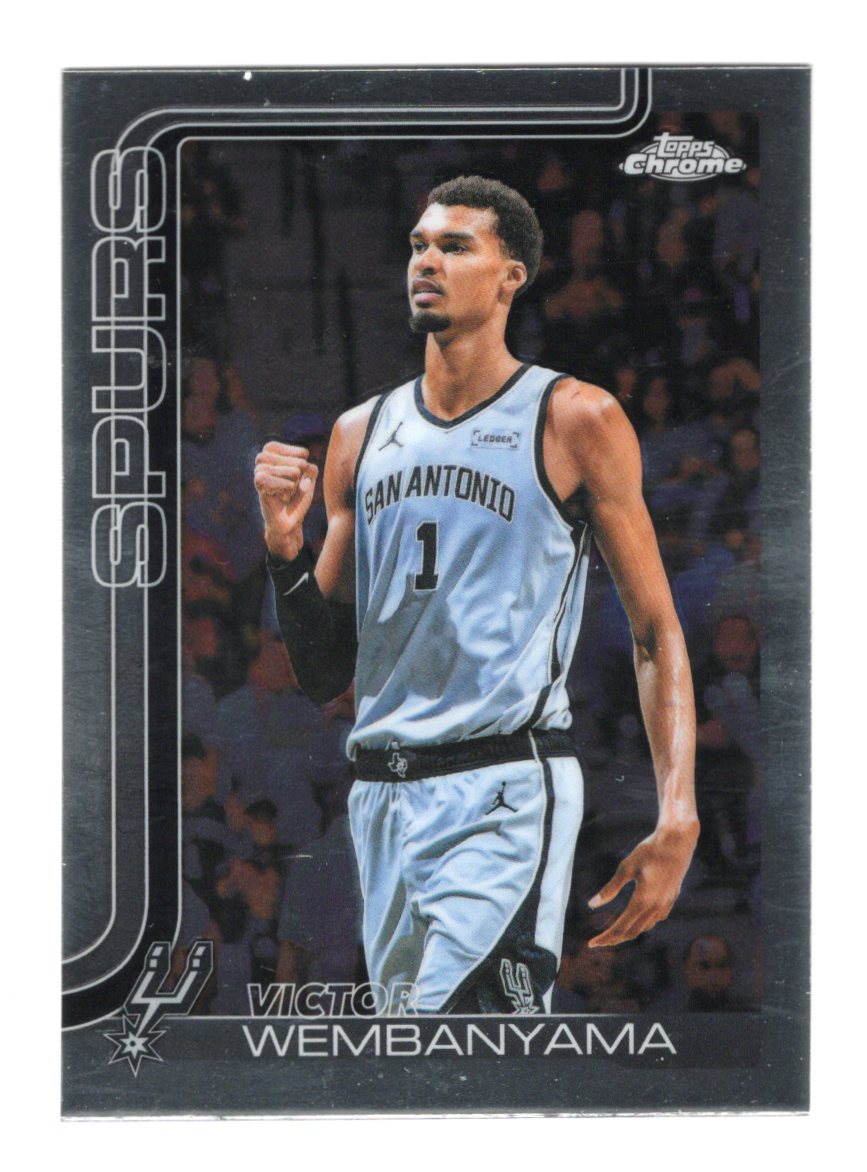 2025-26 Topps Chrome Update Victor Wembanyama Card San Antonio Spurs