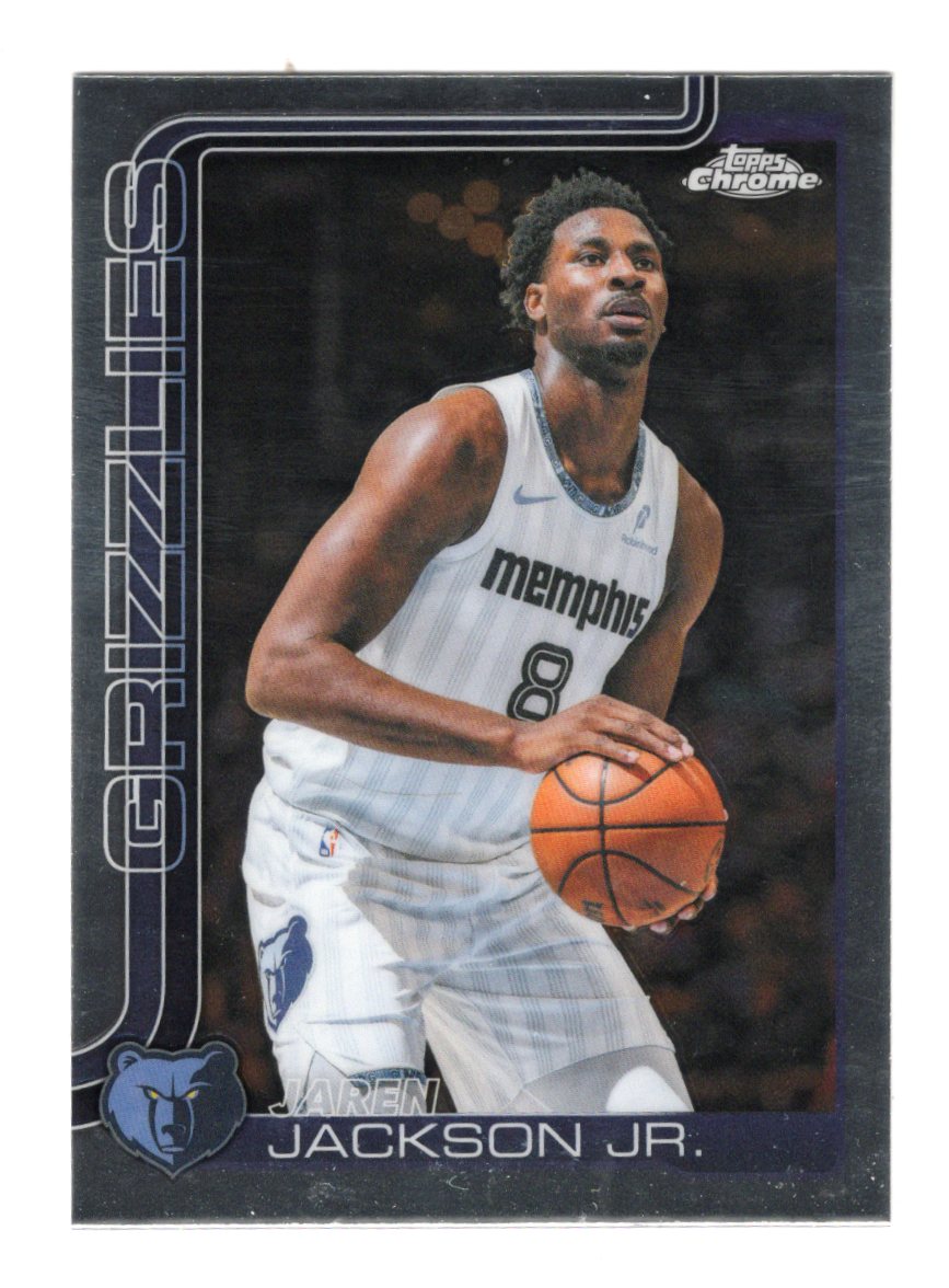 2025-26 Topps Chrome Update Jaren Jackson Jr. Card Memphis Grizzlies
