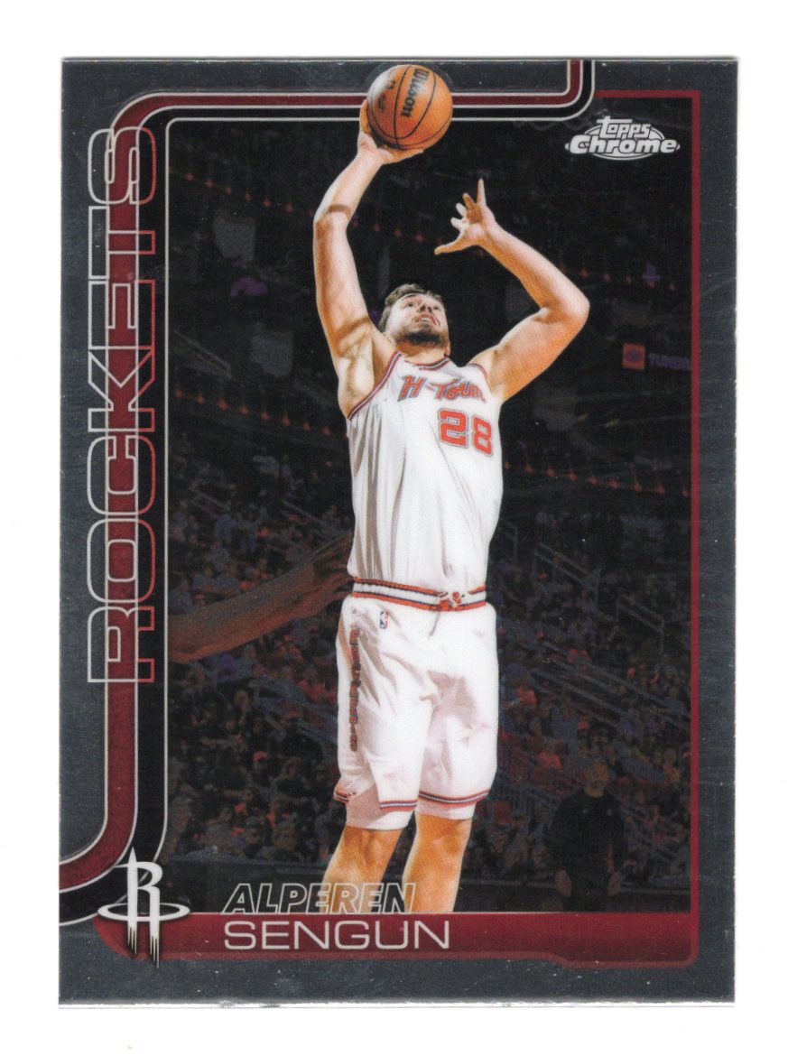 2025-26 Topps Chrome Update Alperen Sengun Card Houston Rockets