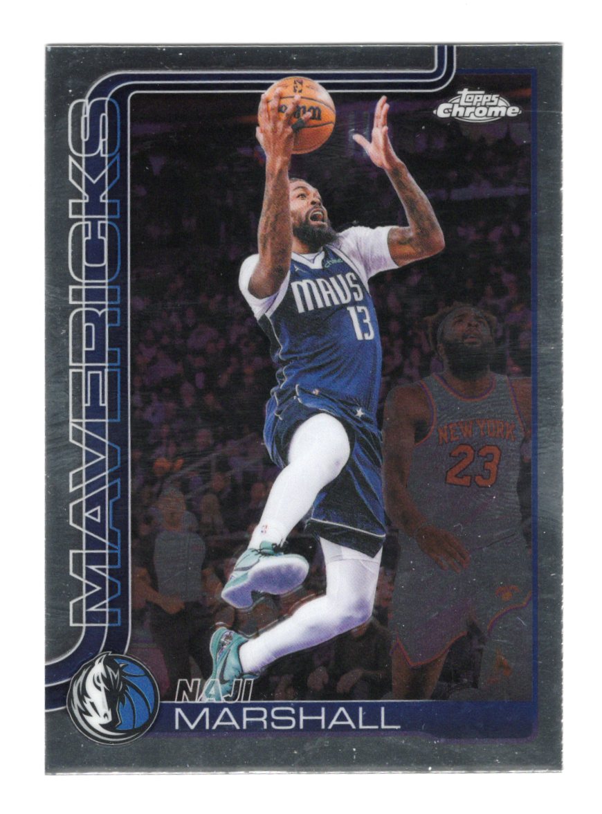 2025-26 Topps Chrome Update Naji Marshall Card Dallas Mavericks