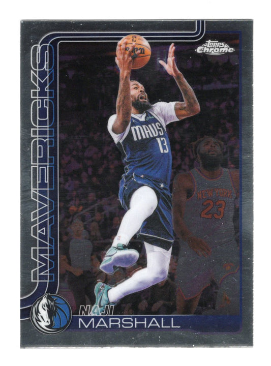 2025-26 Topps Chrome Update Naji Marshall Card Dallas Mavericks