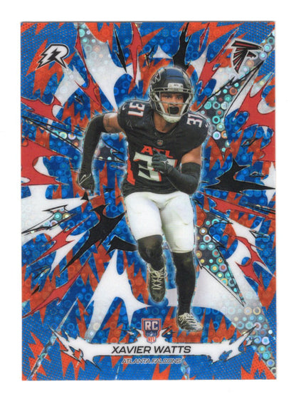 2025 Topps Resurgence Xavier Watts Card Blue & Orange Spark Refractor  Falcons