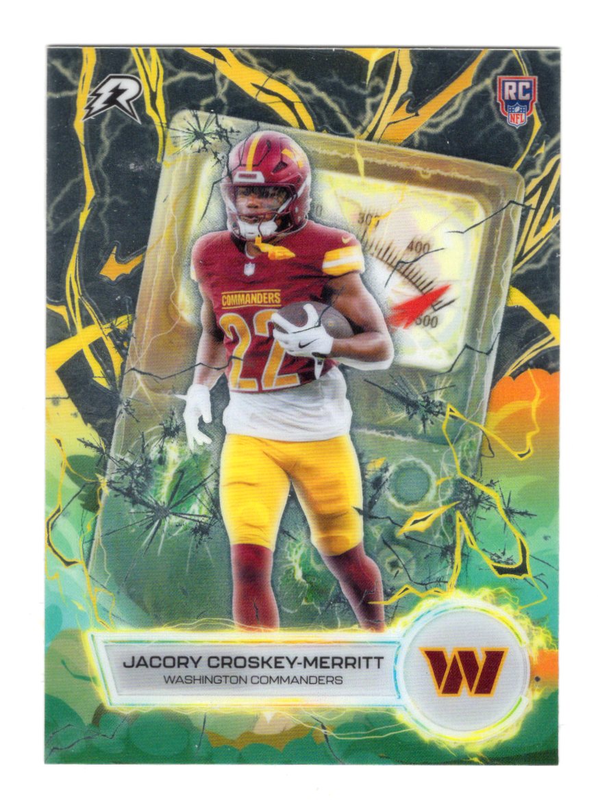 2025 Topps Resurgence Jacory Croskey-Merritt Card Voltaic Washington Commanders