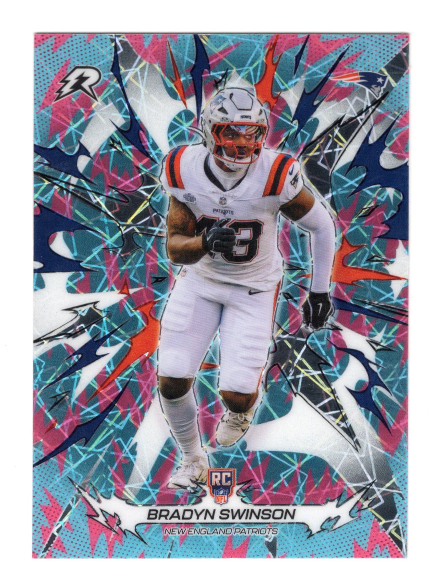 2025 Topps Resurgence Bradyn Swinson Sky Blue & Pink Shock Refractor  Patriots