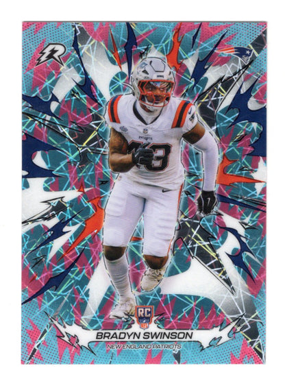 2025 Topps Resurgence Bradyn Swinson Sky Blue & Pink Shock Refractor  Patriots