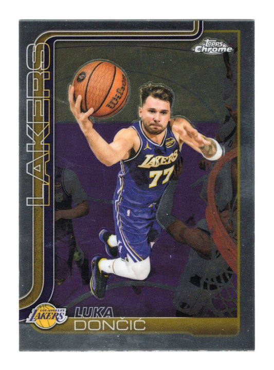 2025-26 Topps Chrome Update Luka Dončić Card Los Angeles Lakers