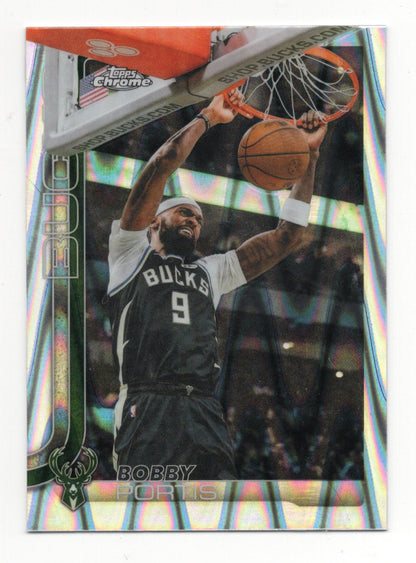 2025-26 Topps Chrome Update Bobby Portis Card RayWave Refractor